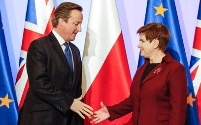 Po wyborach rząd postawił na współpracę z Wielką Brytanią Na zdj. Beata Szydło i brytyjski premier D