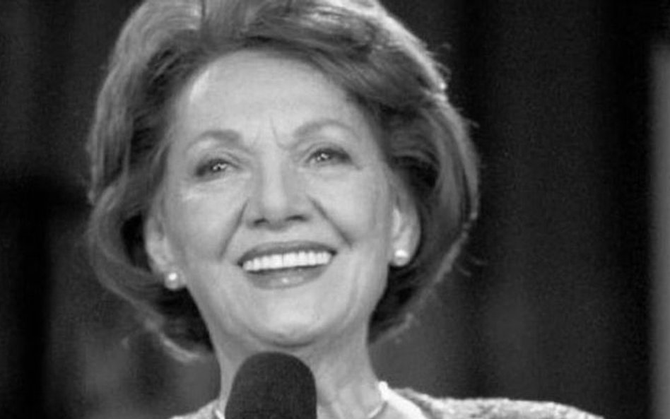 Spikerka i dziennikarka telewizyjna, twórczyni "Tele echa”. Miała 93 lata. (20 czerwca 1925 - 5 list