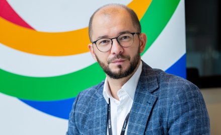 Michał Braun, dyrektor NIW-CRSO, podczas Igrzysk Wolności