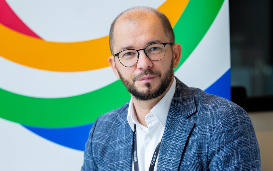 Michał Braun, dyrektor NIW-CRSO, podczas Igrzysk Wolności
