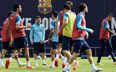 Trening Barcelony przed finałem Pucharu Króla z Realem
