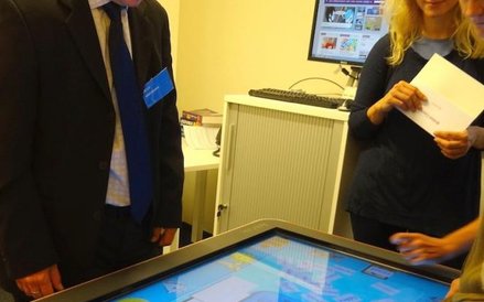 W jednej z nowoczesnych sal edukacyjnych British Council