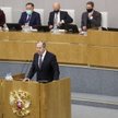 Szef MSZ Rosji, Siergiej Ławrow w Dumie