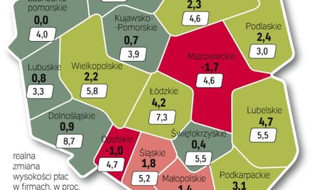 Najwięcej rentownych firm było w woj. małopolskim i świętokrzyskim, a najmniej w łódzkim i lubuskim.
