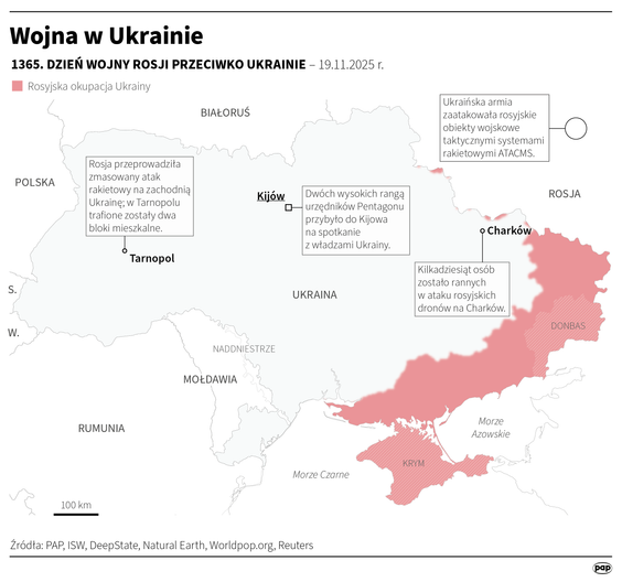 1365 dzień wojny w Ukrainie