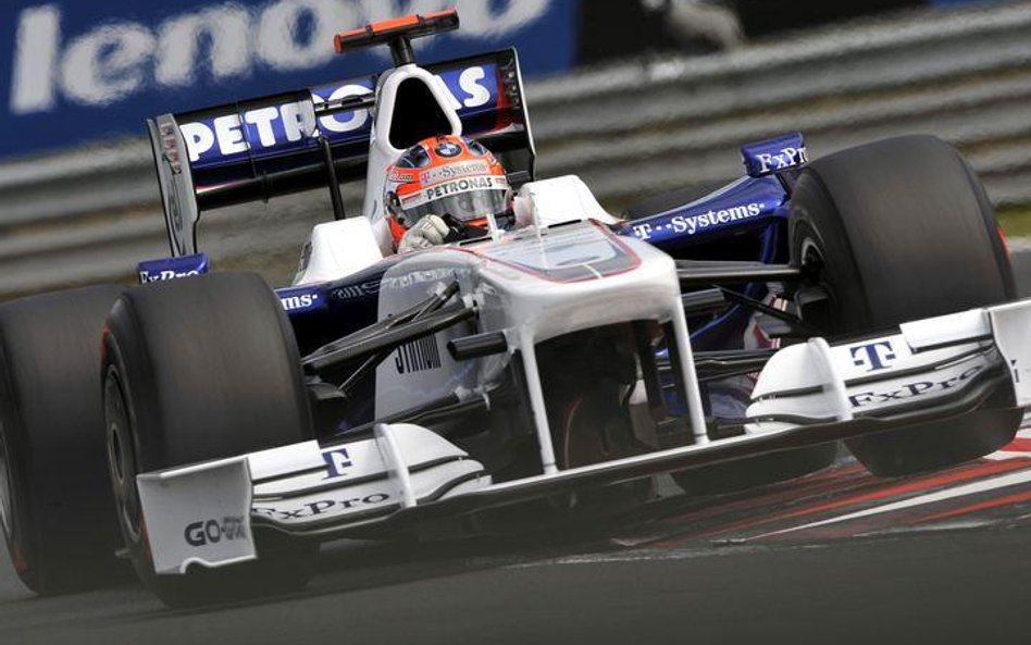 Robert Kubica na torze Hungaroring w trakcie sobotnich kwalifikacji