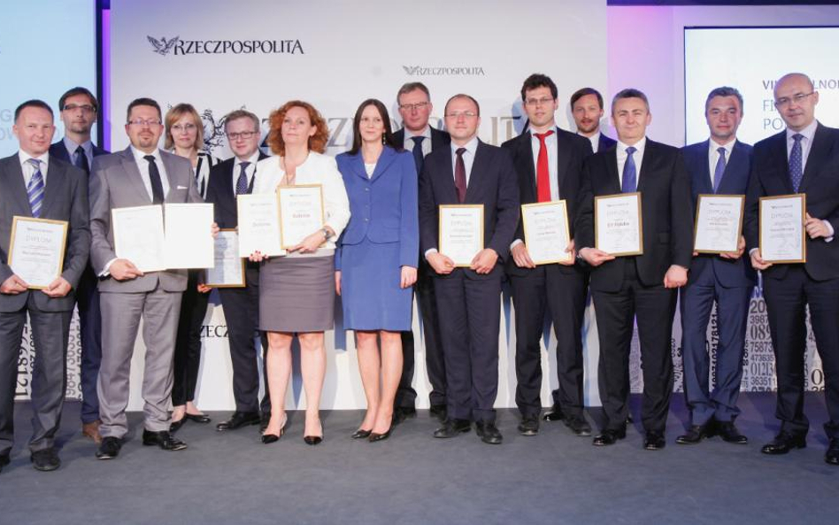 Poczet nagrodzonych. Od lewej: Mariusz Marecki (PwC), Tomasz Grunwald (KPMG), Tomasz Barańczyk (PwC)