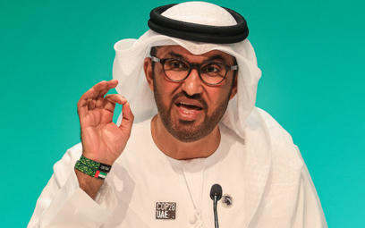 Sułtan Ahmed Al Dżaber, minister przemysłu i zaawansowanych technologii Zjednoczonych Emiratów Arabs