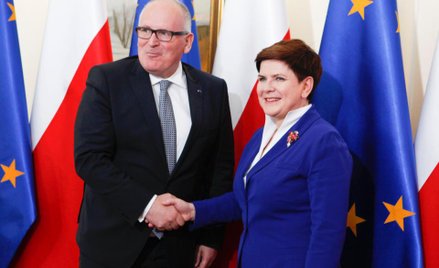 Wizyta wiceprzewodniczącego Komisji Europejskiej Fransa Timmermansa w Warszawie w 2016 roku