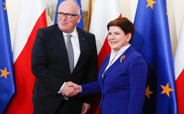 Wizyta wiceprzewodniczącego Komisji Europejskiej Fransa Timmermansa w Warszawie w 2016 roku
