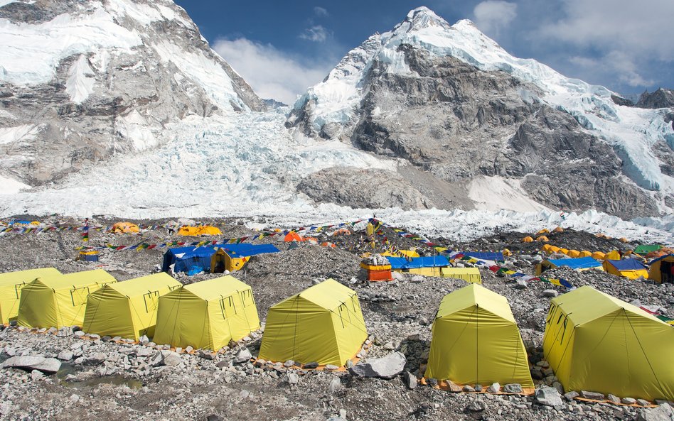 Widok z Everest Base Camp