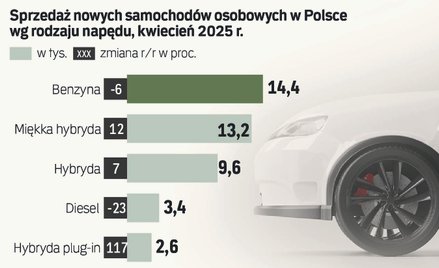Sprzedaż e-aut mocno w górę
