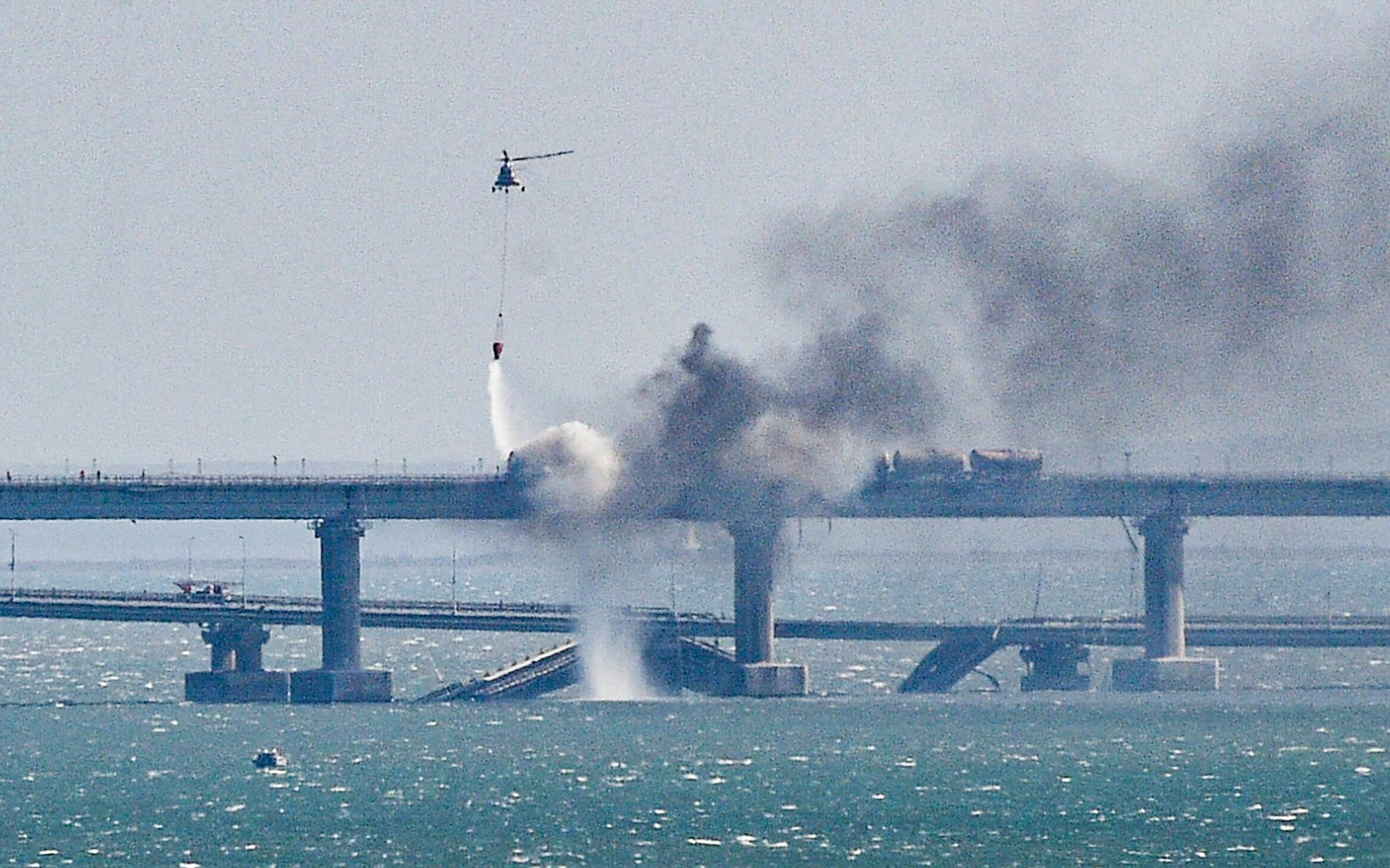 A verdict has been handed down in front of a Russian court for the Crimean Bridge attack. Severe penalties for 8  men