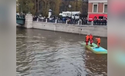 W Petersburgu trwa akcja ratunkowa