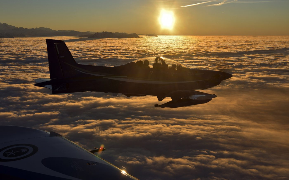 Saudyjski samolot szkolno-treningowy Pilatus PC-21. Fot./Pilatus.