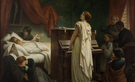 „Śmierć Fryderyka Chopina” – obraz Felixa-Josepha Barriasa z 1885 r.