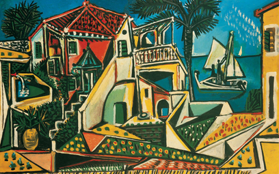Pablo Picasso „Krajobraz śródziemnomorski”, 1952, olej na płycie
