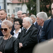 Marszałek Sejmu Elżbieta Witek, prezes PiS Jarosław Kaczyński, prezydent Andrzej Duda oraz senator S