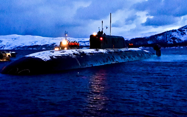 Jeden z okrętów biorących udział w operacji na Północnym Atlantyku. Fot./mil.ru