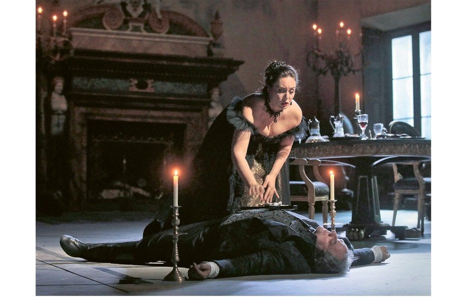 Sonya Yoncheva (Tosca) i Željko Lučić (Scarpia), Metropolitan Opera w Nowym Jorku