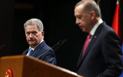 Prezydent Finlandii Sauli Niinistoi prezydent Turcji Recep Tayyip Erdogan