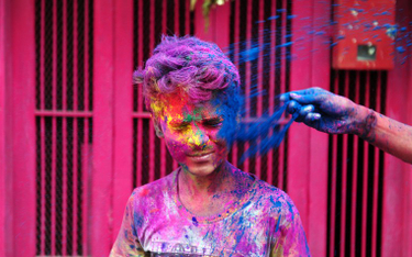 Barwny festiwal w Indiach