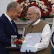 Premier Donald Tusk podczas spotkania z szefem indyjskiego rządu Narendrą Modim.