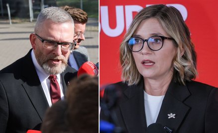 Grzegorz Braun i Magdalena Biejat