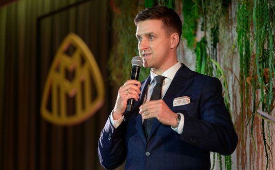 Marcin Kwoka, Head of Market Operations w Mercedes-Benz Cars (MBC) Poland na premierze pierwszego el