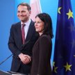 Minister spraw zagranicznych RP Radosław Sikorski i minister spraw zagranicznych Niemiec Annalena Ba