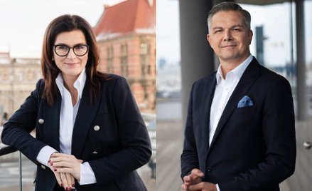 Aleksandra Dulkiewicz, prezydent Gdańska i Piotr Matczuk, prezes Polskiego Funduszu Rozwoju