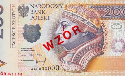 Banknot 200 zł lepiej zabezpieczony