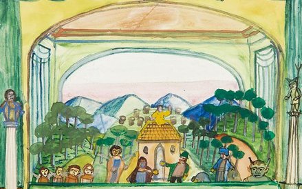 3,5 tys. zł kosztuje akwarela Nikifora z kolekcji Andrzeja Banacha.