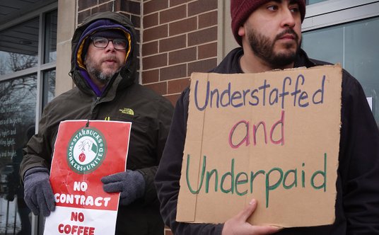 Protest w Burbank w Kalifornii