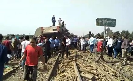 Wykolejenie pociągu w Egipcie. Rannych ok. 100 osób