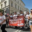 Demonstracja przeciw przymusowym szczepieniom w Warszawie (maj 2017 rok)