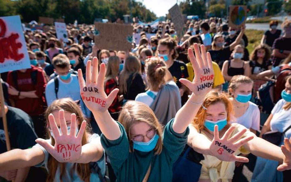 Protest Młodzieżowego Strajku Klimatycznego 5 listopada był pierwszą od wiosny inicjatywą ruchu