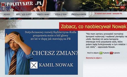 Kamil Nowak z Kędzierzyna-Koźla obiecuje w kampanii ubikacje dla gołębi i zawrócenie Odry