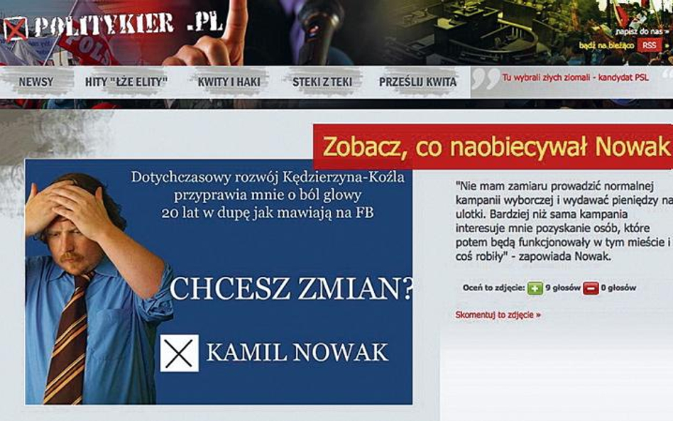 Kamil Nowak z Kędzierzyna-Koźla obiecuje w kampanii ubikacje dla gołębi i zawrócenie Odry