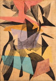 Kompozycje” Marii Jaremy (1955 r.) – praca ta pojawi się na tegorocznej grudniowej aukcji sztuki wsp