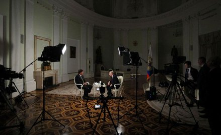 Władimir Putin i Tucker Carlson