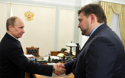 Nikita Belykh podczas spotkania z Wladimirem Putinem