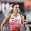 Natalia Bukowiecka podczas treningu przed halowymi mistrzostwami świata w lekkiej atletyce w Toruniu