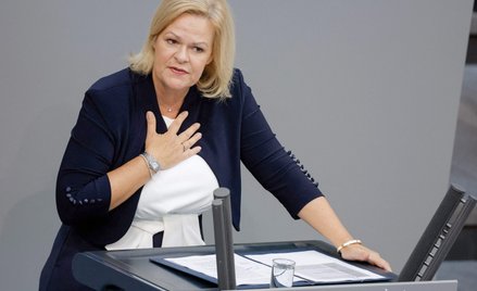 Szefowa niemieckiego MSW Nancy Faeser przez długie miesiące była przeciw wprowadzeniu kontroli na gr