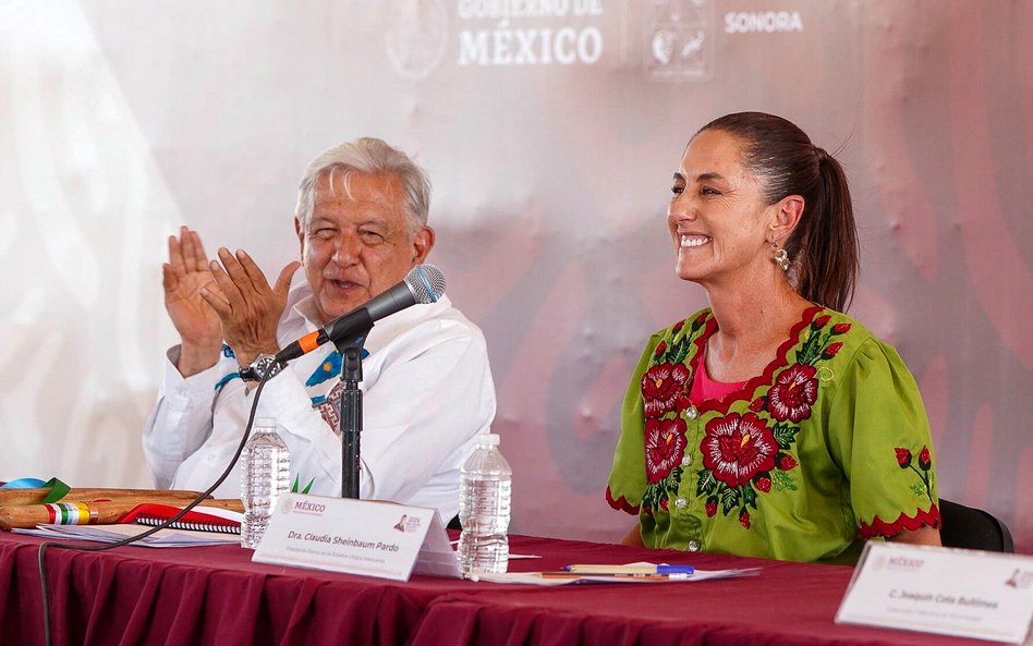 Andres Manuel Lopez Obrador i Claudia Sheinbaum