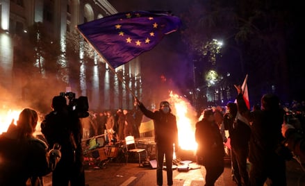 W Tbilisi doszło do starć proeuropejskich demonstrantów z policją