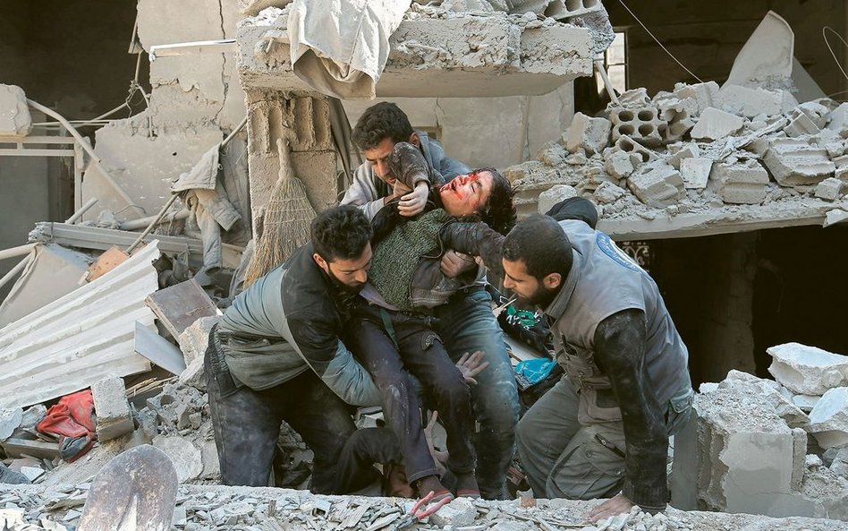 Ofiara bombardowania w Syrii