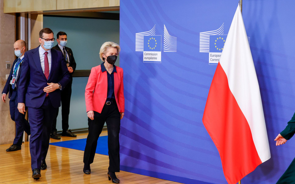 Mateusz Morawiecki i Ursula von der Leyen