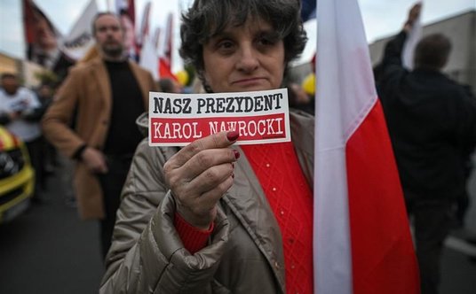 Zwolenniczka Karola Nawrockiego