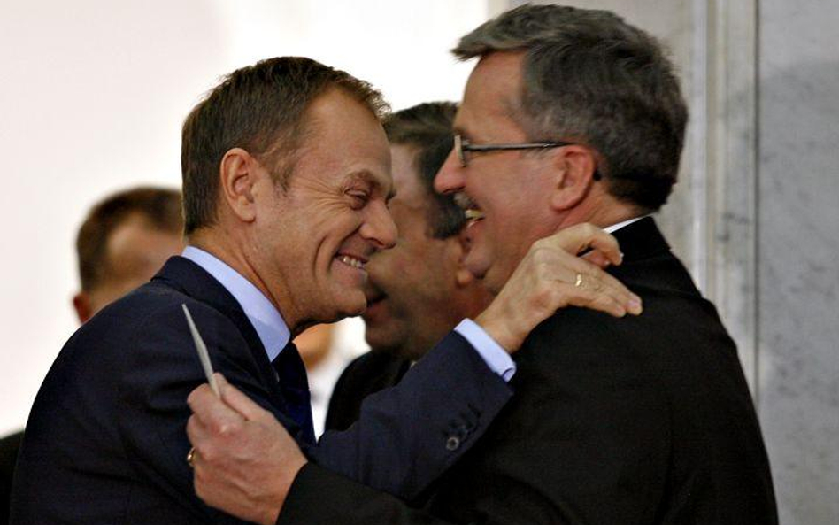 Premier Donald Tusk i prezydent Bronisław Komorowski